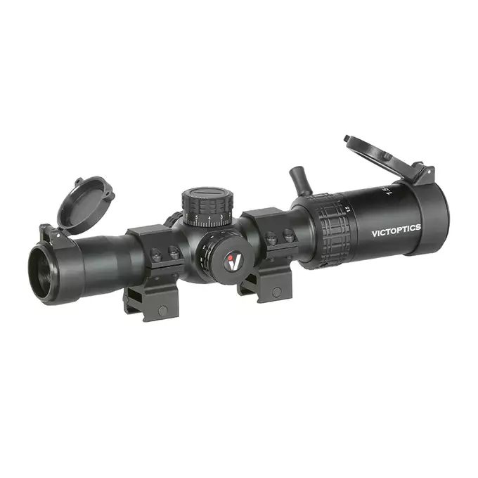 [Zestaw] EC-202 replika ciężkiego karabinu szturmowego - Black [E&amp;C] + Luneta Biegowa S4 1.5-6X28 VICTOPTICS [Vector Optics]