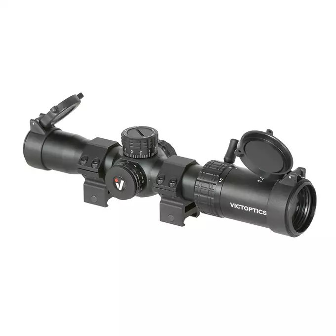 [Zestaw] EC-202 replika ciężkiego karabinu szturmowego - Black [E&amp;C] + Luneta Biegowa S4 1.5-6X28 VICTOPTICS [Vector Optics]