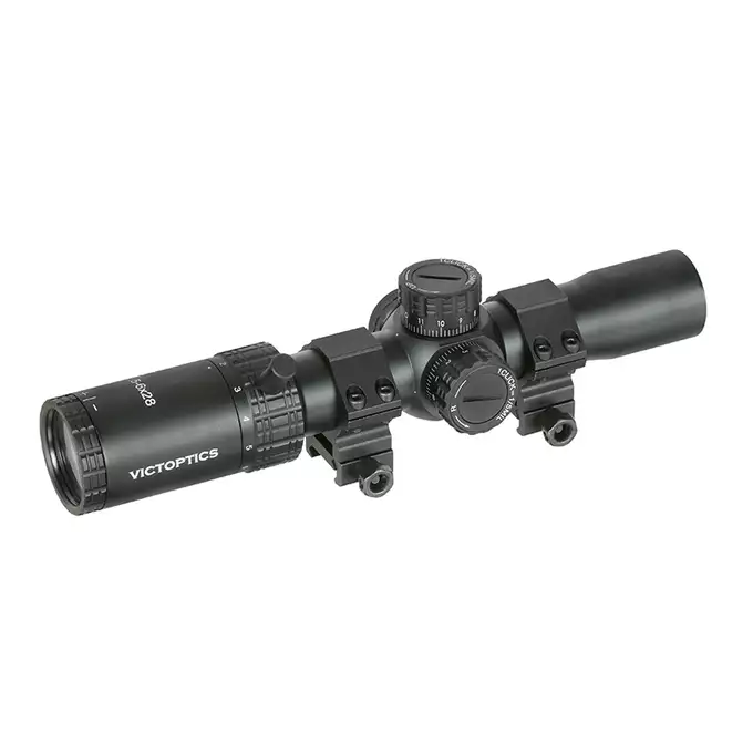 [Zestaw] EC-202 replika ciężkiego karabinu szturmowego - Black [E&amp;C] + Luneta Biegowa S4 1.5-6X28 VICTOPTICS [Vector Optics]