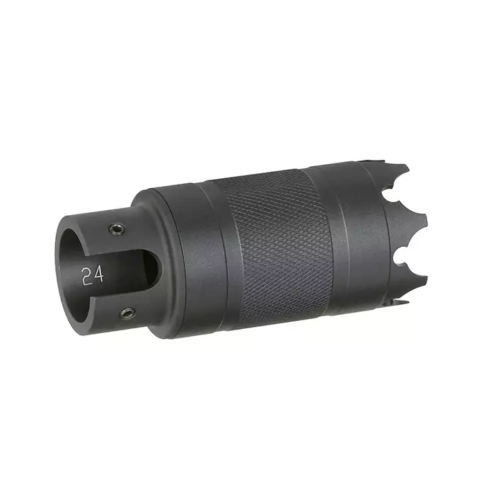 [Zestaw] Strzelba M8875 (Zasilana Green Gazem) - Black [Golden Eagle] + BBP TŁUMIK PODŚWIETLAJĄCY do Strzelby 24mm - [5KU] + Perfect BB Fosforescencyjne kulki 0,20g - 1 kg [BLS]