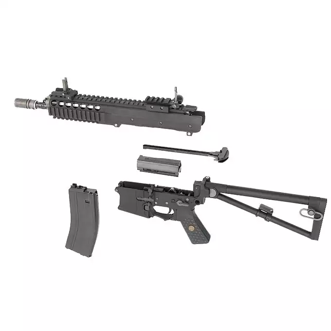 [Zestaw] WE-PDW GBBR - black [WE] + Magazynek gazowy do WE-M4/SCR/4168 z systemem open bolt - black