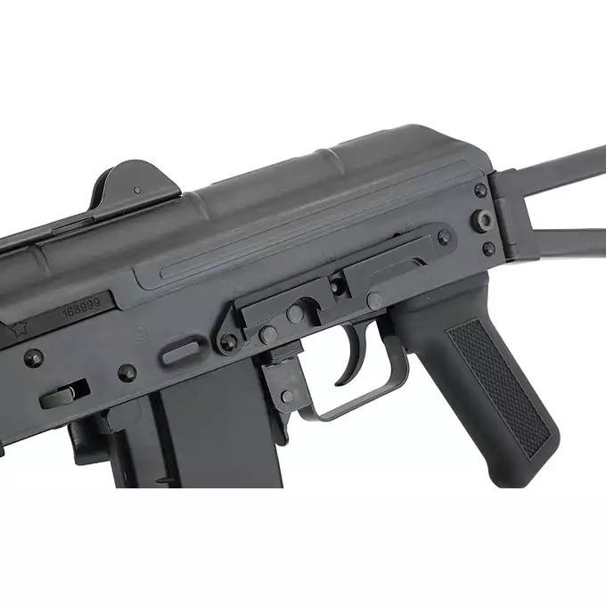 [Zestaw] A.W.S.S. Wei Tech-AK74UN GBB TYPE with open bolt system - black [WE] + Magazynek na green gaz do replik AK74 - Black [WE]