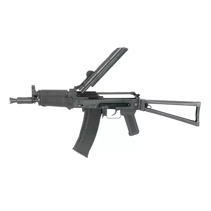 [Zestaw] A.W.S.S. Wei Tech-AK74UN GBB TYPE with open bolt system - black [WE] + Magazynek na green gaz do replik AK74 - Black [WE]