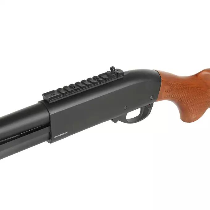 [Zestaw] Strzelba M8870 (Zasilana Green Gazem) - Real Wood [Golden Eagle] + BBP TŁUMIK PODŚWIETLAJĄCY do Strzelby 24mm - [5KU] + Perfect BB Fosforescencyjne kulki 0,20g - 1 kg [BLS]