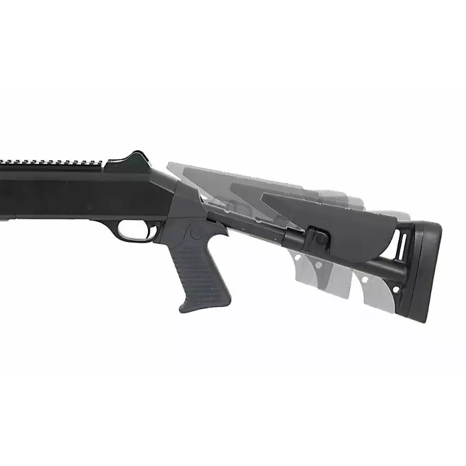 [Zestaw] 3-strzałowa strzelba M56DL - Black [EE] + BBP TŁUMIK PODŚWIETLAJĄCY do Strzelby 23,5mm - [5KU] + Perfect BB Fosforescencyjne kulki 0,20g - 1 kg [BLS]