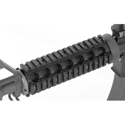 [Zestaw] WE-M4 CQB GBBR - black [WE] + Magazynek gazowy do WE-M4/SCR/4168 z systemem open bolt - black