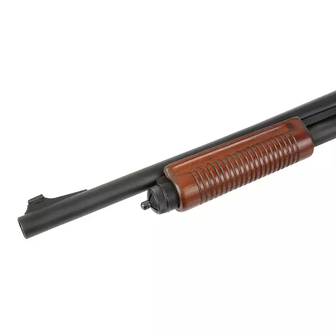 [Zestaw] Strzelba M8870 (Zasilana Green Gazem) - Real Wood [Golden Eagle] + BBP TŁUMIK PODŚWIETLAJĄCY do Strzelby 24mm - [5KU] + Perfect BB Fosforescencyjne kulki 0,20g - 1 kg [BLS]