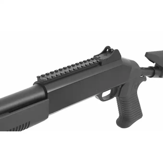 [Zestaw] 3-strzałowa strzelba M56DL - Black [EE] + BBP TŁUMIK PODŚWIETLAJĄCY do Strzelby 23,5mm - [5KU] + Perfect BB Fosforescencyjne kulki 0,20g - 1 kg [BLS]