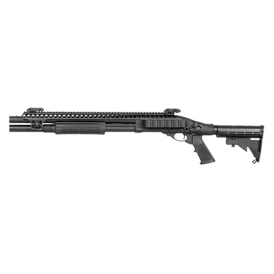 [Zestaw] Strzelba M8874 (Zasilana Green Gazem) - Black [Golden Eagle] + BBP TŁUMIK PODŚWIETLAJĄCY do Strzelby 24mm - [5KU] + Perfect BB Kulki Tracer 0,20g - 1 kg [BLS]