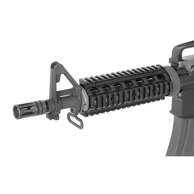 [Zestaw] WE-M4 CQB GBBR - black [WE] + Magazynek gazowy do WE-M4/SCR/4168 z systemem open bolt - black