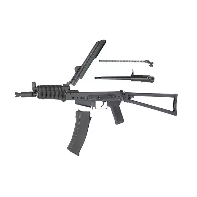 [Zestaw] A.W.S.S. Wei Tech-AK74UN GBB TYPE with open bolt system - black [WE] + Magazynek na green gaz do replik AK74 - Black [WE]