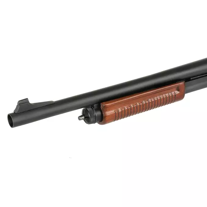 [Zestaw] Strzelba M8870 (Zasilana Green Gazem) - Real Wood [Golden Eagle] + BBP TŁUMIK PODŚWIETLAJĄCY do Strzelby 24mm - [5KU] + Perfect BB Fosforescencyjne kulki 0,20g - 1 kg [BLS]