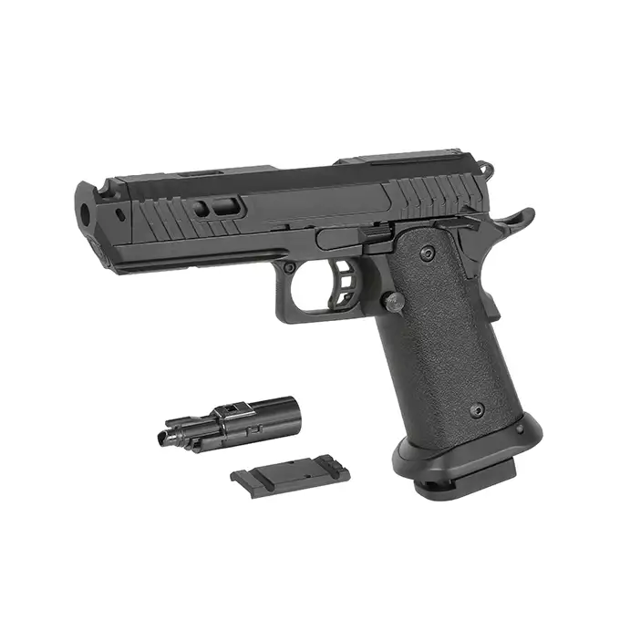 [Zestaw] Pistolet Airsoftowy 304B GBB (Optic Ready) [Double Bell] + 24-Kulkowy Magazynek na Green Gaz do Hi-capa [Double Bell]
