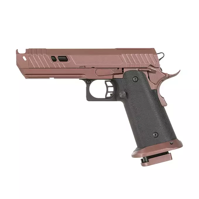 [Zestaw] Pistolet Airsoftowy 304 GBB (Optic Ready) [Double Bell] + 24-Kulkowy Magazynek na Green Gaz do Hi-capa [Double Bell]