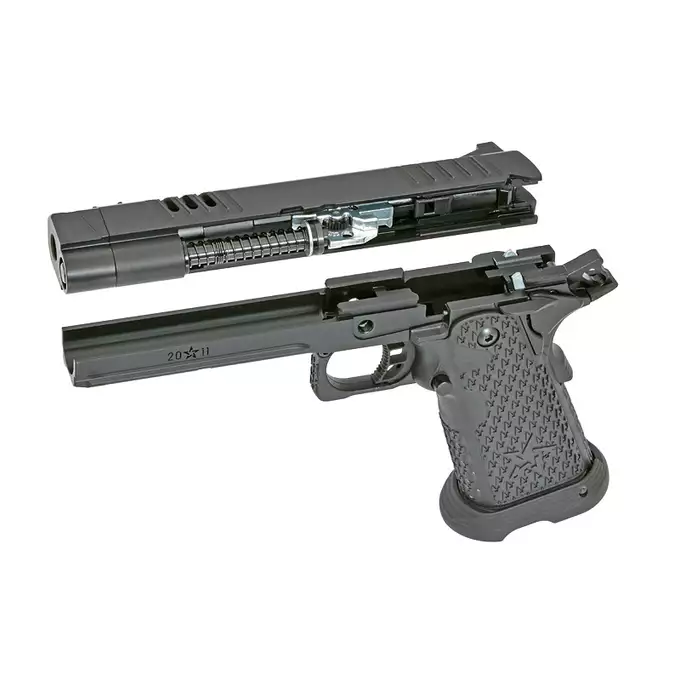[Zestaw] R618 STACCATO 2011 XC- Black [6MMPROSHOP] + Magazynek na Green Gaz do R501/R603/R604 [Army Armament] + Kabura Per-Fit do ponad 80 modeli pistoletów - Black [Amomax]