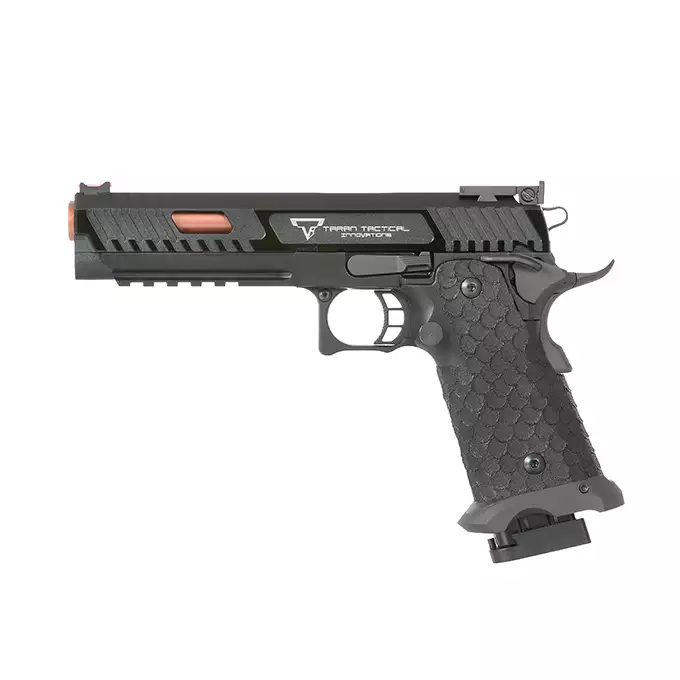 [Zestaw] R601H JW3 TTI Combat Master (upgraded version) [Army Armament] + Magazynek do R601 JW3 TTI Combat Master, R614 JW4 Pit Viper [Army Armament] + Kabura Per-Fit do ponad 80 modeli pistoletów - Black [Amomax]