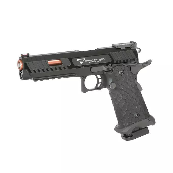 [Zestaw] R601H JW3 TTI Combat Master (upgraded version) [Army Armament] + Magazynek do R601 JW3 TTI Combat Master, R614 JW4 Pit Viper [Army Armament] + Kabura Per-Fit do ponad 80 modeli pistoletów - Black [Amomax]