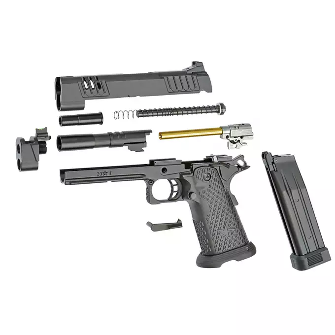 [Zestaw] R618 STACCATO 2011 XC- Black [6MMPROSHOP] + Magazynek na Green Gaz do R501/R603/R604 [Army Armament] + Kabura Per-Fit do ponad 80 modeli pistoletów - Black [Amomax]