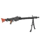 MG42 Full Metal AEG Machine Gun Replica - Real Wood [AGM]