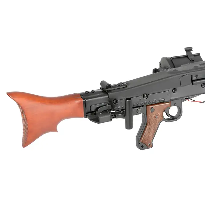 MG42 Full Metal AEG Machine Gun Replica - Real Wood [AGM]