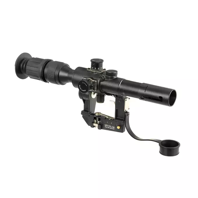 [Zestaw] Replika karabinu wyborowego SWD Spring (Real wood) [Snow Wolf] + Celownik optyczny 4×24 do SWD/SWU [S&amp;T]