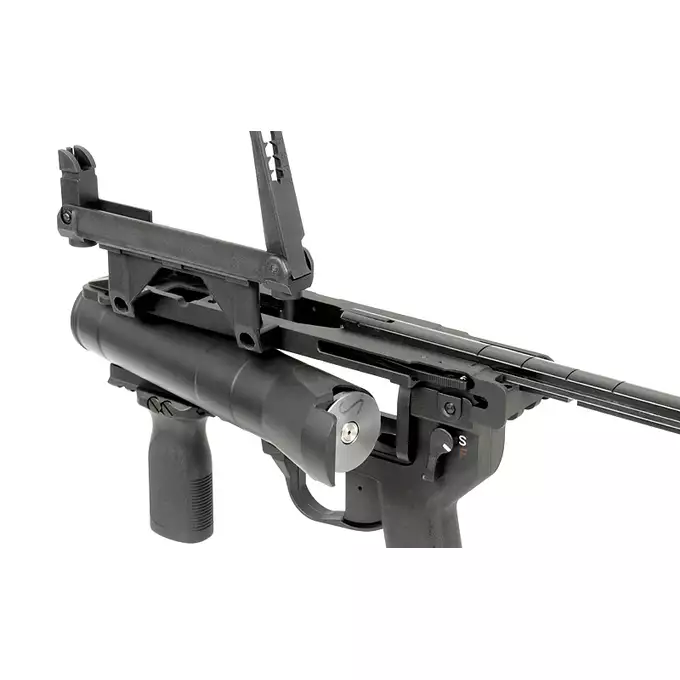 [Zestaw] Replika granatnika M320A1 - Black [S&amp;T] + Zestaw 3 granatów 40MM na 70 kulek [S&amp;T]