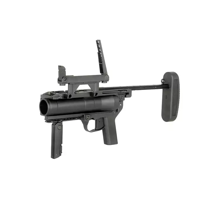 [Zestaw] Replika granatnika M320A1 - Black [S&amp;T] + Zestaw 3 granatów 40MM na 70 kulek [S&amp;T]