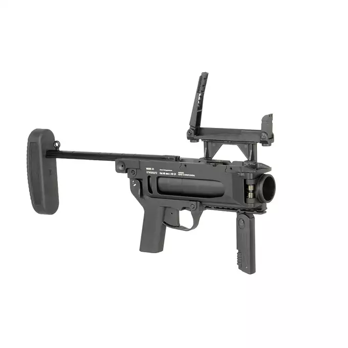 [Zestaw] Replika granatnika M320A1 - Black [S&amp;T] + Zestaw 3 granatów 40MM na 70 kulek [S&amp;T]