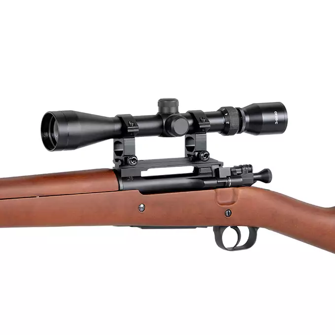 [Zestaw] Replika karabinu powtarzalnego M1903A3 - Real Wood [S&amp;T] + Montaż pod lunetę do karabinu M1903A3 [S&amp;T]