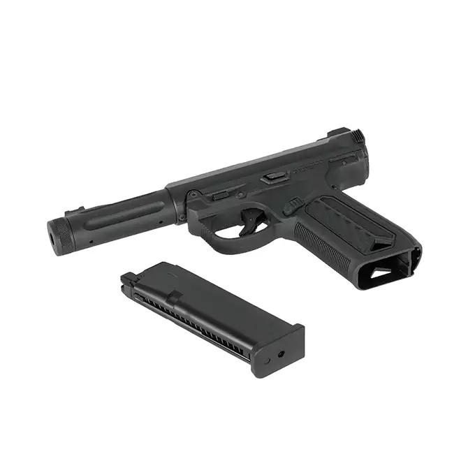 [Zestaw] Pistolet AAP-01 ASSASSIN - black [ACTIONARMY] + Magazynek do AAP-01 ASSASSIN [ACTIONARMY]