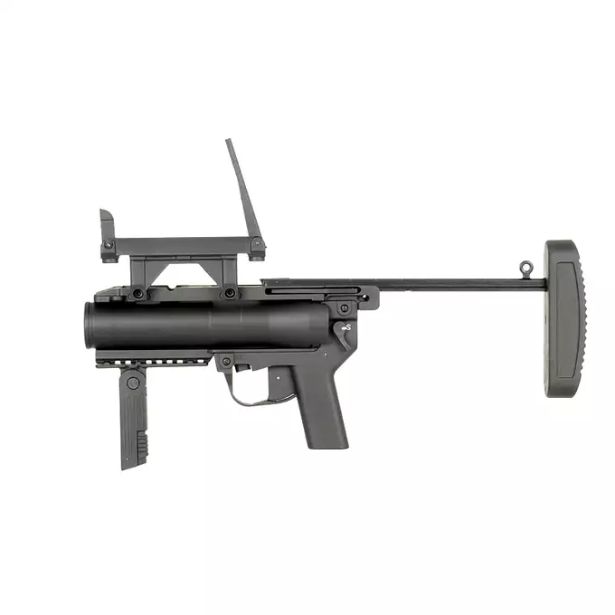 [Zestaw] Replika granatnika M320A1 - Black [S&amp;T] + Zestaw 3 granatów 40MM na 70 kulek [S&amp;T]