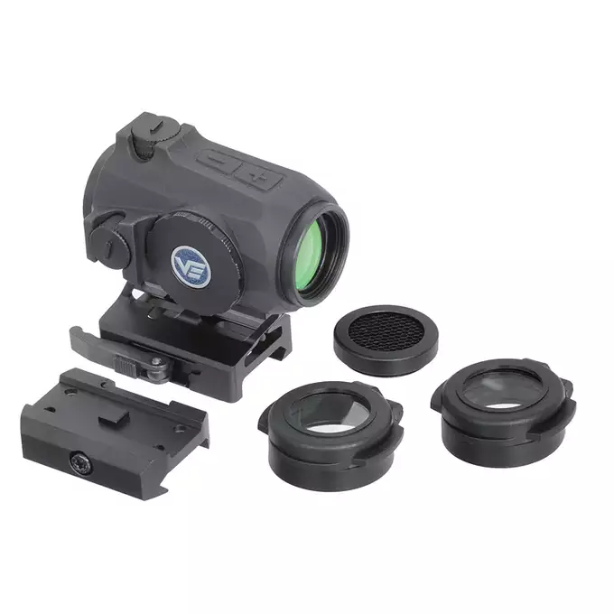 [Zestaw] Celownik kolimatorowy maverick-IV 1X20 - black [Vector Optics] + Montaż 21mm pod kolimator Maverick [Vector Optics] + Powiększalnik Maverick Gen3 3x22 Magnifier MIL [Vector Optics]
