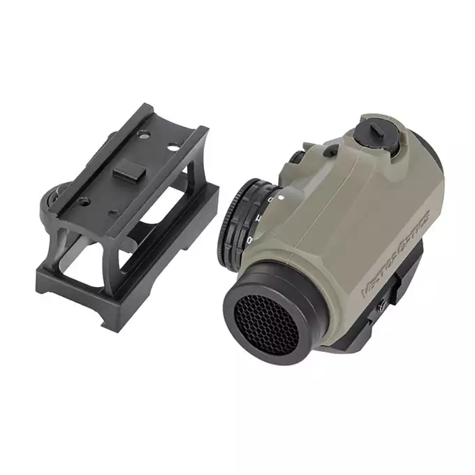 [Zestaw] Celownik kolimatorowy Maverick Gen3 1x22 MIL - Dark Earth [Vector Optics] + Montaż 21mm pod kolimator Maverick [Vector Optics] + Powiększacz Maverick 3x26 [Vector Optics]