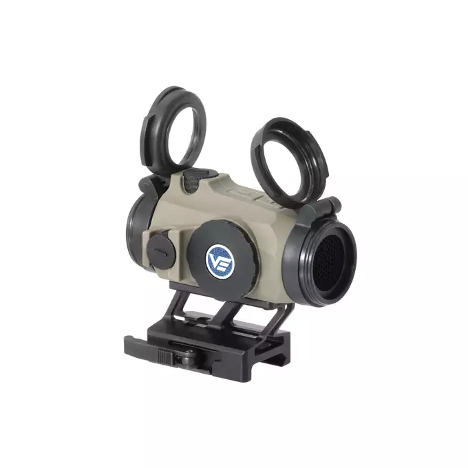 [Zestaw] Celownik kolimatorowy maverick-IV 1X20 - Coyote [Vector Optics] + Montaż 21mm pod kolimator Maverick [Vector Optics] + Powiększalnik Maverick Gen3 3x22 Magnifier MIL [Vector Optics]