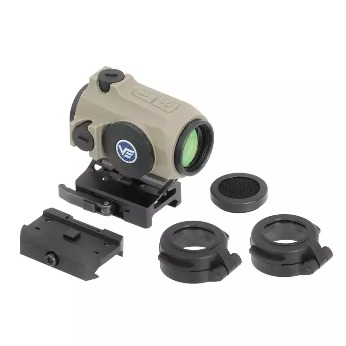 [Zestaw] Celownik kolimatorowy maverick-IV 1X20 - Coyote [Vector Optics] + Montaż 21mm pod kolimator Maverick [Vector Optics] + Powiększacz Maverick 3x26 [Vector Optics]