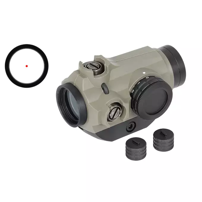 [Zestaw] Powiększacz Maverick 3x26 [Vector Optics] + Montaż 21mm pod kolimator Maverick [Vector Optics] + Celownik kolimatorowy Maverick Gen3 1x22 MIL - Dark Earth [Vector Optics]