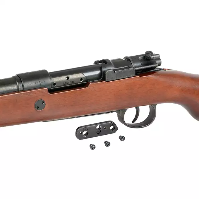 [Set] Kar98k bolt-action rifle replica - ABS Stock [S&amp;T] + 25rd M1903A3/Kar98k Magazine - Black [S&amp;T] + 4x26 ZF39 Type Scope for Kar98k [S&amp;T]