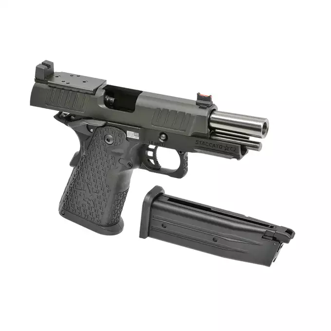[Zestaw] R612 STACCATO 2011 C2 - Black [6MMPROSHOP] + Magazynek do R601 JW3 TTI Combat Master, R614 JW4 Pit Viper [Army Armament]