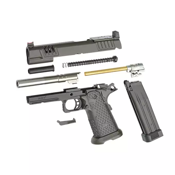 [Zestaw] R613 STACCATO 2011 XL - Black [6MMPROSHOP] + Magazynek do R601 JW3 TTI Combat Master, R614 JW4 Pit Viper [Army Armament]