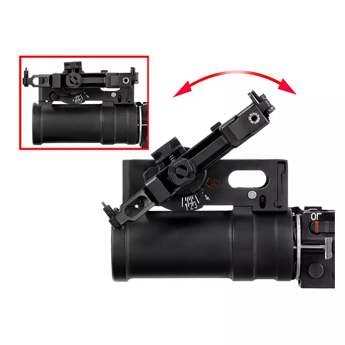 [Zestaw] Replika rosyjskiego granatnika podlufowego 40mm [Double Bell] + Granat K-56 na 36 bb [Double Bell]