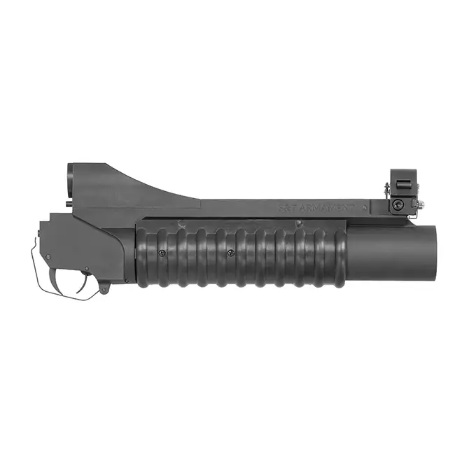 [Zestaw] Replika Amerykańskiego Granatnika 9" Leightweight - Black [S&amp;T] + Zestaw 3 granatów 40MM na 70 kulek [S&amp;T]