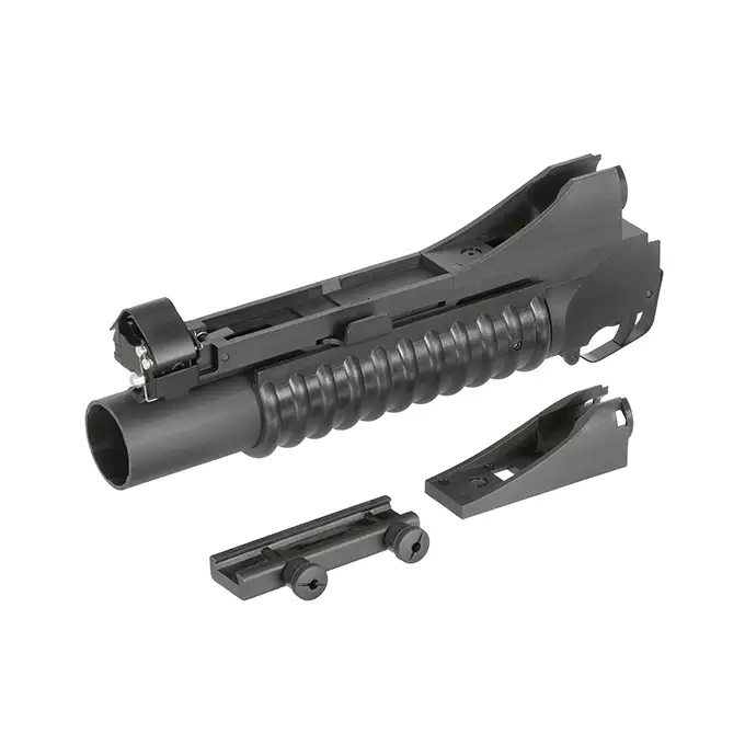 [Zestaw] Replika Amerykańskiego Granatnika 9" Leightweight - Black [S&amp;T] + Zestaw 3 granatów 40MM na 70 kulek [S&amp;T]