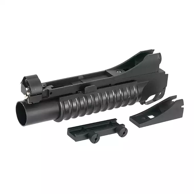 [Zestaw] Replika amerykańskiego 9" granatnika podwieszanego 40mm [Bell] + Granat 40mm na 18 kulek [Double Bell]