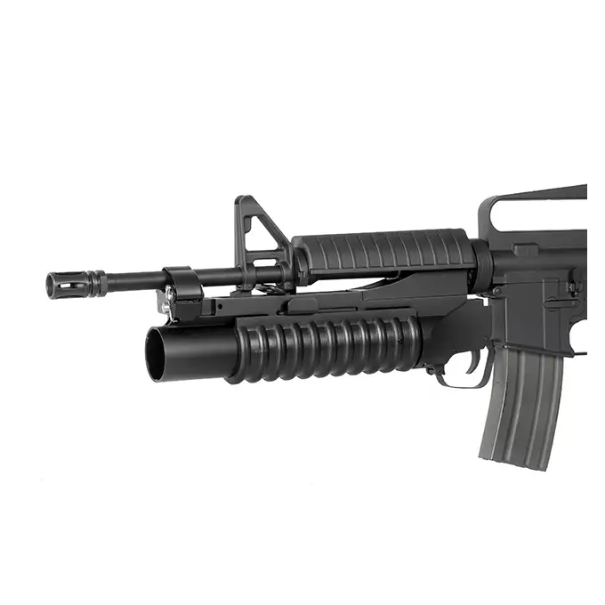 [Zestaw] Replika amerykańskiego 9" granatnika podwieszanego 40mm [Bell] + Granat 40mm na 18 kulek [Double Bell]