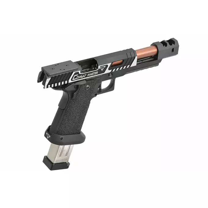 [Zestaw] Replika pistoletu TTI Combat Master Alpha (upgraded version) - Black [JAG Arms] + Celownik kolimatorowy V3 1x22 - black [Vector Optics]