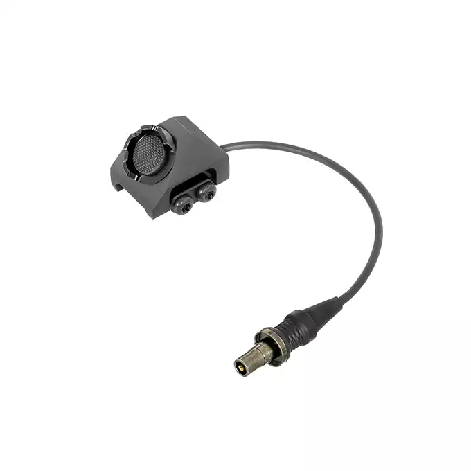 [Zestaw] Taktyczna latarka v600 - black [WADSN] + Włącznik chwilowy do Latarek - Picatinny - Black [WADSN]