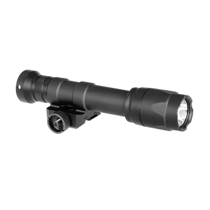 [Zestaw] Latarka LED 200 lumenów - Black [Element] + Montaż pod Włącznik Żelowy AN/PEQ -  Picatinni [WADSN]