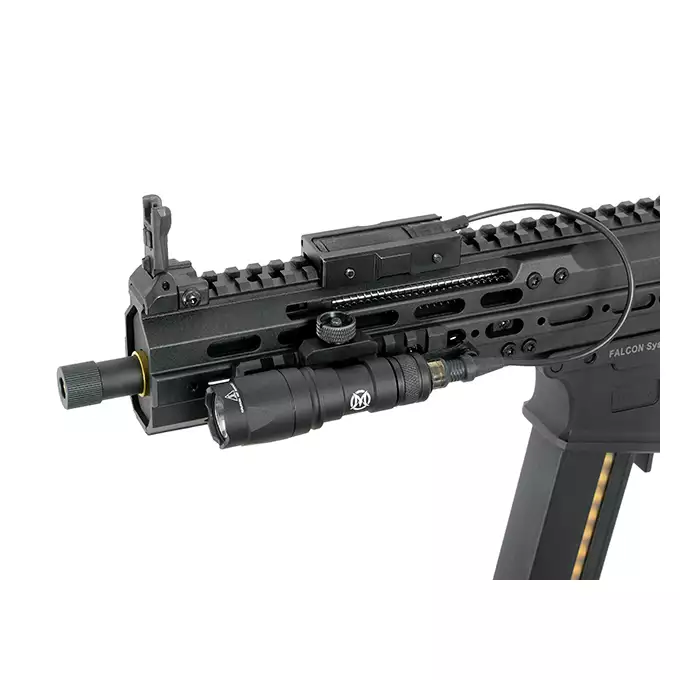 [Zestaw] Taktyczna latarka M300A Mini Scout 280lm LED - black [WADSN] + Montaż pod Włącznik Żelowy AN/PEQ -  Picatinni [WADSN]