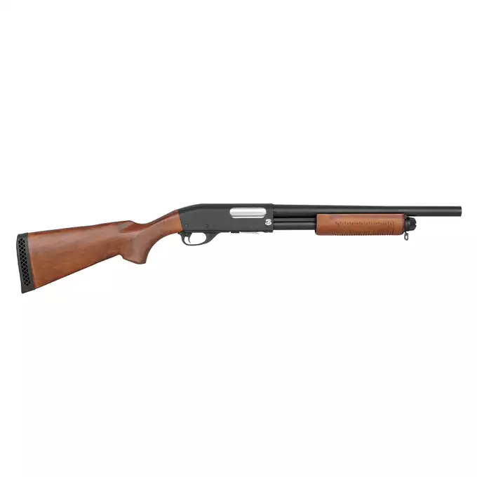 [Zestaw] Replika strzelby ST870 Middle - Real Wood [S&amp;T] + Zestaw 5 magazynków do repliki strzelby ST870 [S&amp;T]