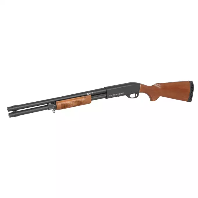 [Zestaw] Replika strzelby ST870 Long - Real Wood [S&amp;T] + Zestaw 5 magazynków do repliki strzelby ST870 [S&amp;T]